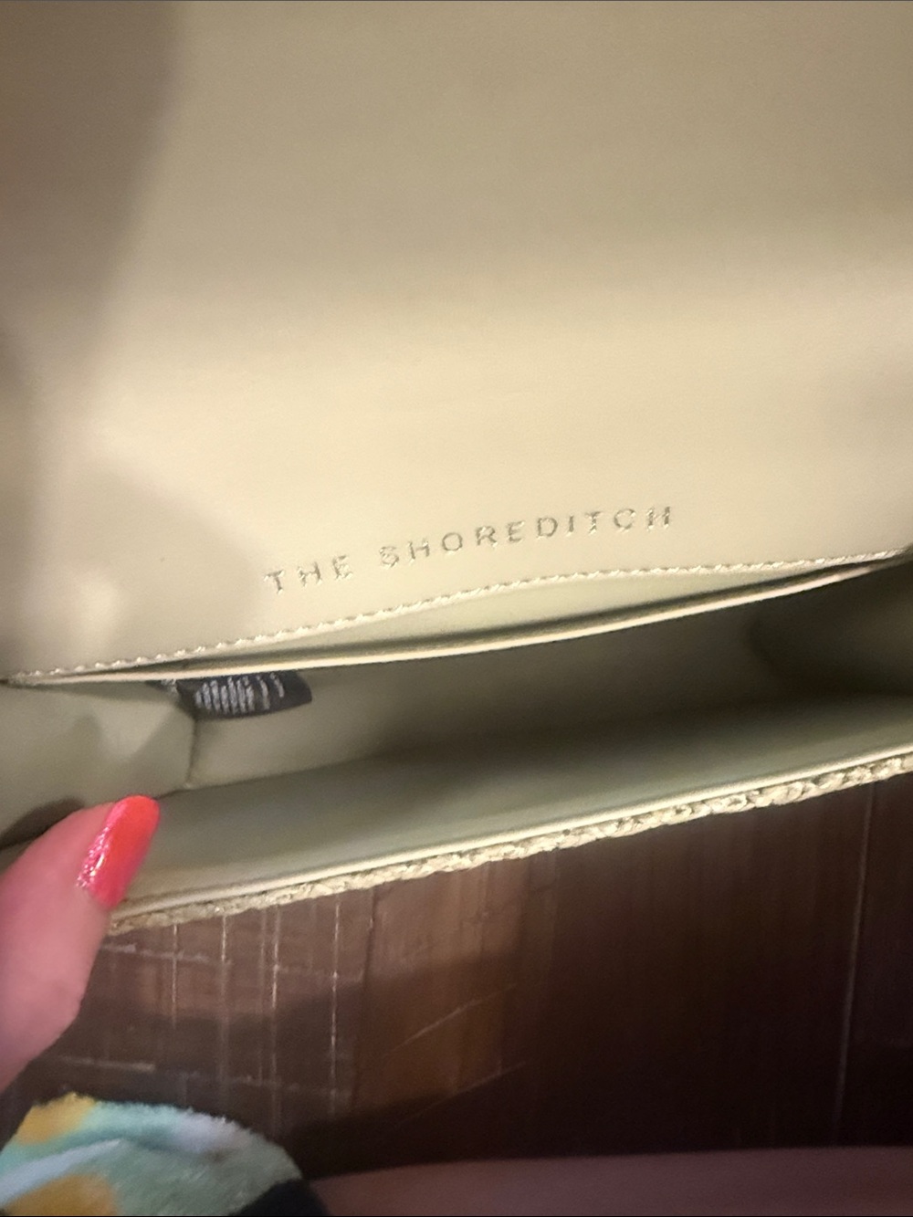 Kurt Geiger Pale Green Small Shoreditch Woven Crossbody Bag - Picture 9 of 10